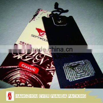Cloth Paper garment hang tag string