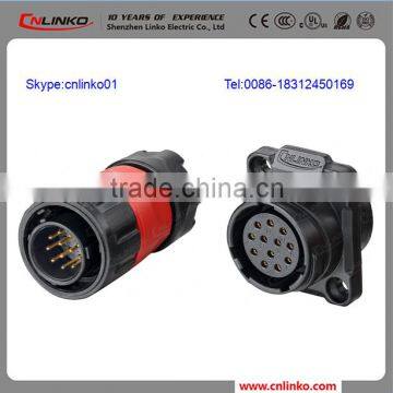 IP67 water proof welding cable connector led display plug socket connector electrical pin heavy connector