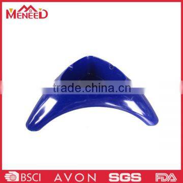 Hot sale smoking necessities tableware plastic melamine blue triangle outdoor ashtray