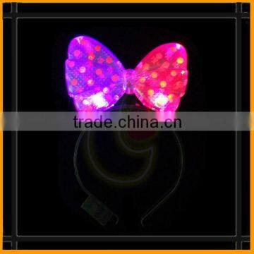 2 red&blue led butterfly lighted head bopper