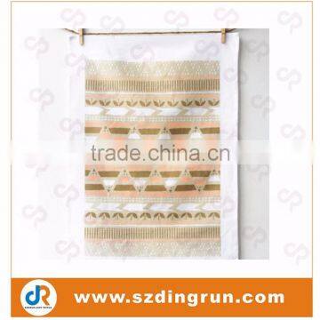 custom tea towel printing with factory price