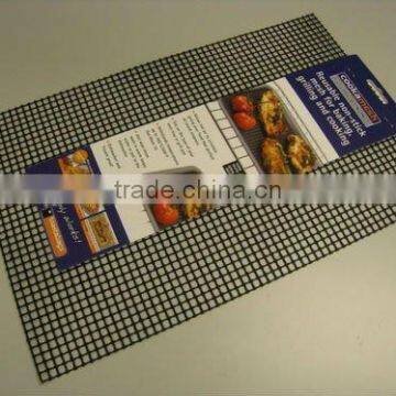 Reusable non-stick baking mesh sheet;bbq grill mesh sheet