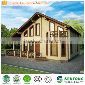 China prefab wooden house for living log house