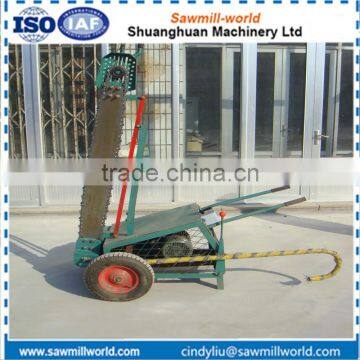 Wood cutting machine wood slasher cutting wood chain saw for sale