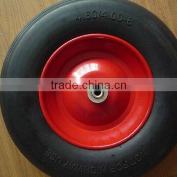 PU foam flat free wheelbarrow tyre 3.50-8