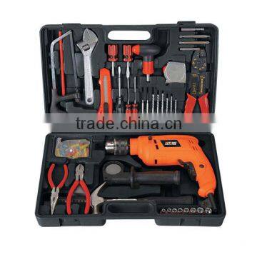 HOT SALES POWER TOOL SET FOR HOUSEHOLD TOOL TYPE IMPACT DRILL SET WITH 102PCS TOOL KITS FROM CHINA