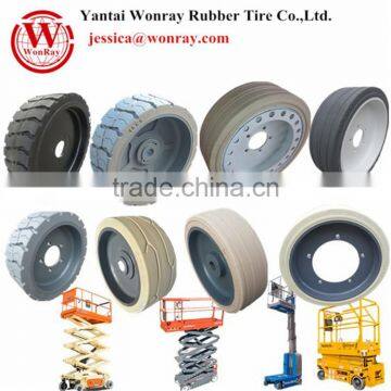 solid tire for small electric scissor lift made in China famous brand tyre factory