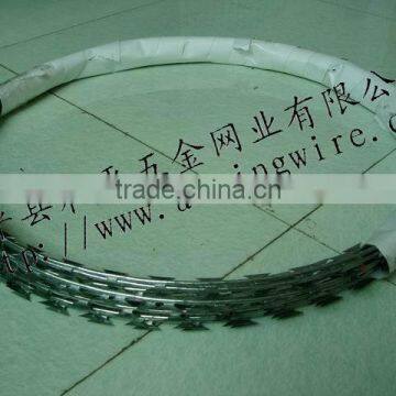 hot-dipped stainless steel razor barbed wire