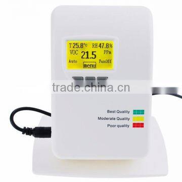 Wallmount Desktop Gas Detector Air Quality Meter VOC Tester Humidity Temperature Display Color Indicator photo-4