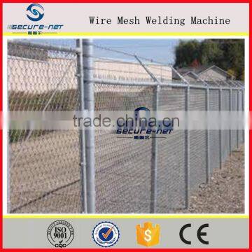 Decorative galvanized diamond chain link fencing by rolls