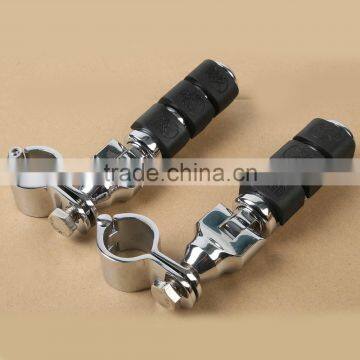 New Chrome Front Footrest Foot Pegs 30mm photo-3