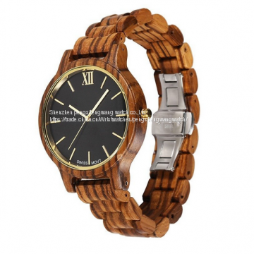 Wholesale Western Gift Set Quartz Wrist Watch Wooden photo-2