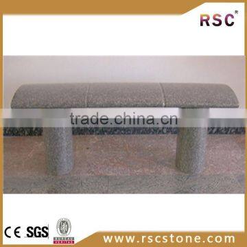 good price polished granite garden stone bench