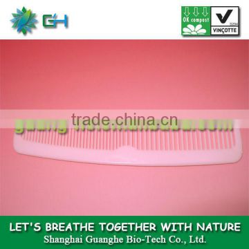 hotel supply disposable hair comb-PLA plastic,100% compostable underground