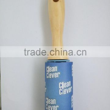 Wooden handle Lint Remover Roller with 60sheets Roll