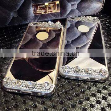 Cell Phone Case With Mirror,TPU Mirror Diamond Phone Case for IPhone 6S 6Plus photo-5