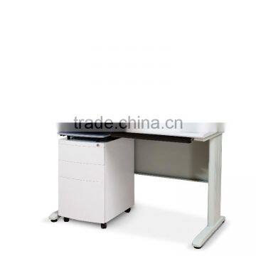 3 Drawer Up-down Mobile Pedestal With Wooden Top Cabinets photo-3