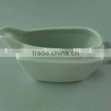 Cheap Square Ceramic Novelty Personalized Gravy Boat With Saucer photo-3