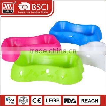 HAIXIN plastic bone shaped dog bowl