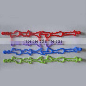 Hollow silicone bracelet