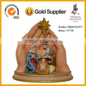 12 Inch Resin Holy Family Catholic Religious Souvenir Statues photo-5
