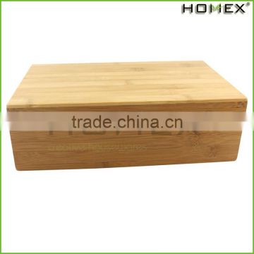 Eco-friendly Personalized Solid Total Bamboo Tea Box With Bamboo Lid Hot Sale/Homex_Factory