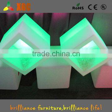 2015 New Arrival Battery Operated LED Illuminated Square Wine Cooler Plastic Beer Bucket photo-6