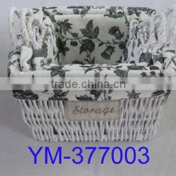 large wicker storage basket for sale