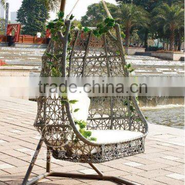 rattan garden hanging basket,garden rattan swing set