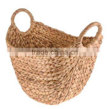 Water Hyacinth Natural Color Laundry Basket photo-4