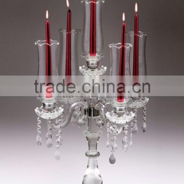 wholesale crystal standing candleabras with bowl