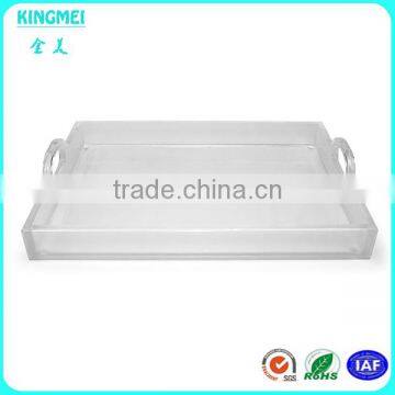 Kingmei OEM Thickened Rectangle Tabletop Acrylic Towel Tray photo-3