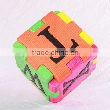 Scrabble board for children, epp material block for child gaming, digital board for teaching, splicing board for house game.