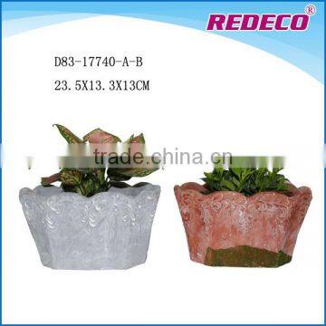 Desktop decorative small cement planter pot