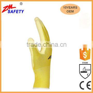 General Purpose Work Safety Orange PU Hand Gloves With Seamless Knitted Shell photo-2