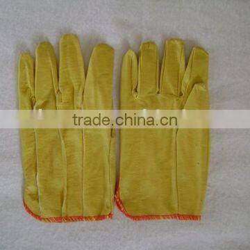 Yellow Full PVC Impregnated Gloves