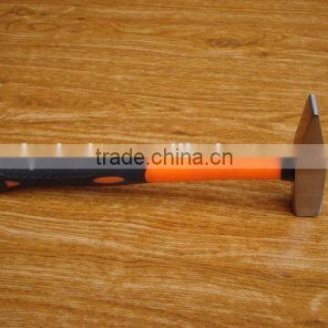 German type machinist hammer with double color plasic coating handle