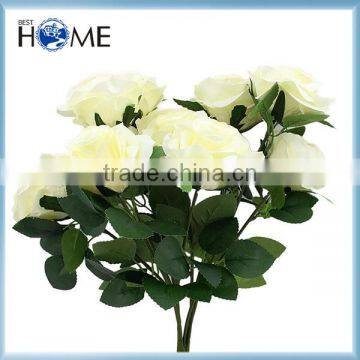 Real touch Single stem Silk Rose Artificial Flower for wedding decoration