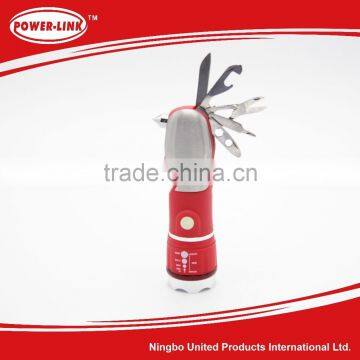 Multi-function Flashlight with Telescopic Safety Hammer