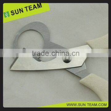 SK019 7-3/4" Stainless Steel Quail Egg Scissors Serrated Edge Scissors photo-3