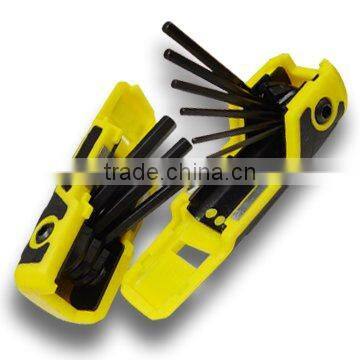 9 Piece Folding Lock Hex Key Wrench