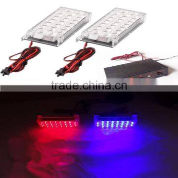 2016 new 2X 22 LED Car Auto Truck Strobe Safe Lights Bright Flash Warning White Lamp