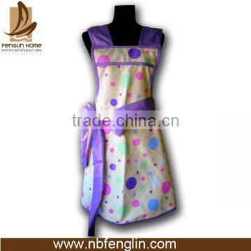 Apron Manufacturing Custom Design Printed 100 Cotton Kitchen Cooking Pinafore Apron