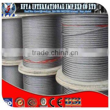 ISO Certification and AISI,ASTM,DIN,EN,GB,JIS Standard steel wire rope