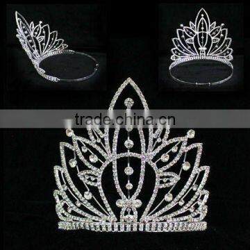 Women Pageant Jewelry Big Rhinestone Fashion Crown Tiaras photo-2