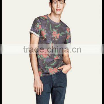 All Over Printed Flower Mens Tshirt