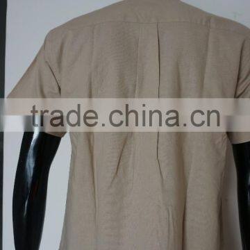 2017 OEM Design Cotton&linen Men's Short Sleeve Shirt photo-3