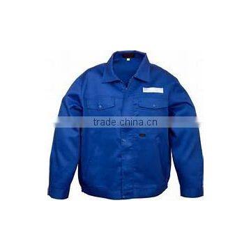 OEM Polycotton Antistatic Blue Workwear Suit Work Jacket And Work Pants photo-4