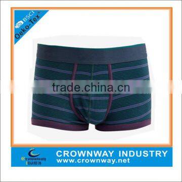 Wholesale Yarn Dye Striped Cotton Boxer Shorts For Mens