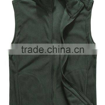 Manufacturer From Jiangxi Province Men's Polar Fleece Coat Sleeveless Double Brush Anti-pilling One Side Multi Colors
